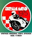 Brimaco 1975 Grand Prix Motorcycle Race - Vintage Original Vinyl Decal Sticker. Fixed Price $7.24.
