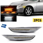 Clear Led Side Marker Signal Lights Switchback For 2003-2006 Infiniti G35 Sedan. Fixed Price $29.44.