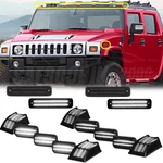14PCS Led Cab Roof Running Light Side Marker Lamp White For 2003-2009 Hummer H2. Fixed Price $98.89.