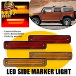 4X 2-ROW Led Front Rear Amber Red Side Marker Lights For 2003-2009 Hummer H2. Fixed Price $50.34.