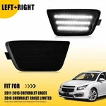 For 2011-2015 Chevy Cruze Smoked Lens White Led Front Bumper Side Marker Lights. Fixed Price $18.99.