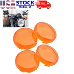 4PCS Amber Turn Signal Light Lens Cover For Harley Softail Sportster 1986-2019. Fixed Price $11.20.