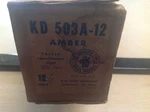 Nos Nib Kd 503 Amber Glass Triple Light Bar Bus Van Semi Travel Trailer Vintage. Fixed Price $74.95.
