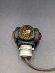 Do Ray 1106 Jewel Amber Red Glass Lens Vintage Truck Light Early Fender Lamp Nos. Fixed Price $50.00.