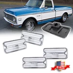 4X Clear Lens Front + Rear Side Marker Light Lamp For 1968-1972 Chevy Gmc Truck. Fixed Price $49.99.