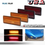 Front Amber Rear Red Led Bumper Side Marker Lights For Chevy Corvette C3 1974-79. Fixed Price $99.99.