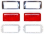 1969 Mustang Rear Marker Lights And Bezels Kit. Fixed Price $44.95.