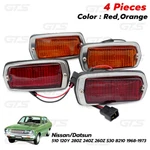 Fits Nissan Datsun 510 120Y 280Z B210 1968 1973 Side Marker Lamps Red+amber Set. Fixed Price $60.95.