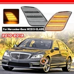 Clear Lens Amber Led Bumper Side Marker Lights For 2010-13 Mercedes W221 S-class. Fixed Price $33.99.