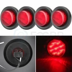4X Red Inch 9 Led Round Truck Trailer Side Marker Clearance Light +grommet 12V. Fixed Price $17.22.