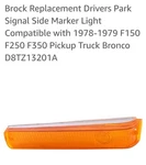 Brock Replacement Drivers And Passek Signal Side Marker Light Compatible With.... Fixed Price $24.00.
