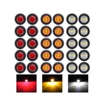 Pack Of 30 3/4 Inch Mini Round 10 Amber + Red White Led Trailer Sid.... Fixed Price $29.38.