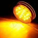 8) 2.5" Trailer Light Sealed Round Side Marker Tail Lamp Kit W Grommet Amber Red. Fixed Price $33.64.