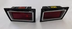 New Repro. 1970 Ford Mustang + Cougar Quarter Panel Lights Lamps W/ Bezels. Fixed Price $159.00.