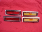 1970 - 1979 Chevy Nova Ventura 74 Gto Front & Rear Side Markers With Bezels. Fixed Price $120.00.