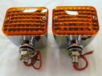 Medium Universal Street Rod Chrome Signal & Park Lights Dual Element Amber. Fixed Price $43.75.