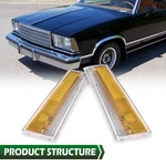 78-79 Malibu El Camino Headlight Headlamp Side Marker Turn Lens Pr. Fixed Price $98.90.