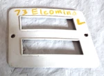 1973-77 Camino Gm Lh Side Marker Red Lens Trim Bezel 3996969 Oem Original. Fixed Price $30.00.