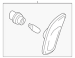 Genuine Mazda Marker Lamp Assembly NE55-51-5F0A. Fixed Price $61.80.