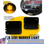 2/4X Front Fender Led Side Marker Light Smoke Lens For 2007-18 Jeep Wrangler Jk. Fixed Price $55.09.