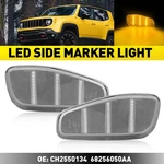 For 2015-2023 Renegade Front Jeep Led Marker Side Lights Clear Lens 68256050AA. Fixed Price $19.94.