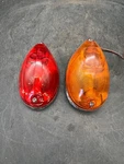 Vintage Signal Stat No. 9 Tear Drop Side Marker Turn Clearance Light Red Yellow. Fixed Price $88.88.