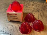 Lot Of 4- Vintage Balkamp/napa 680-2001 Replacement Lens Cover- Red 77-178. Fixed Price $25.00.