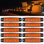 Fxc 10X 12V 6 Led 3.8" Truck Bus Boat Trailer Rv Side Marker Indicators Amber. Fixed Price $18.99.