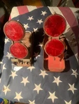Vintage Roadside Reflectors Lenses Safety Emergency Folding Flip Up. Fixed Price $24.99.