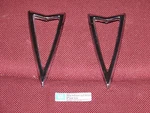 Pontiac Firebird Rear Side Quarter Marker Light Bezels New 1968 Molding. Fixed Price $56.00.