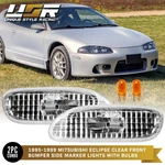 Depo Front Crystal Clear Bumper Side Marker + Bulbs For 95-99 Mitsubishi Eclipse. Fixed Price $34.95.