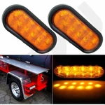 2X 6" Led Oval Turn Signal Stop Tail Lights For Pickup Truck Lorry Amber. Fixed Price $15.98.