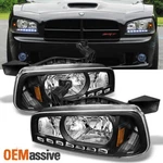 Fit 2006-2010 Dodge Charger Black Led Headlights W/corner Lamps 07 08 09. Fixed Price $128.99.