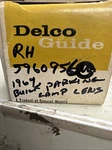 Gm 5960956 Rh Front Parking Lamp Lens 1969 Buick Nos. Fixed Price $40.00.