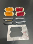 1969 Camaro Front & Rear Side Marker Light Lens, Gaskets Chrome Bezel Kit. Fixed Price $79.99.
