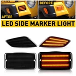4PC Smoke Bumper Signal Fender Side Marker Lights For 1997-2006 Jeep Wrangler Tj. Fixed Price $25.64.