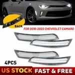 Fit 16-22 Chevy Camaro Clear Side Marker Lights Led Front&rear Fender Lamp 4PCS. Fixed Price $30.39.