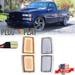 Clear Amber Led Side Marker Lights For 88-93 C/k 1500 2500 3500 Suburban Blazer. Fixed Price $44.99.
