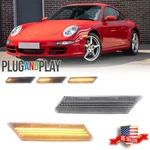 Sequential Clear Led Side Marker Lights For Porsche 911 997 987 Cayman Boxster. Fixed Price $34.99.
