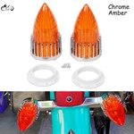 3 1/4'' Amber Turn Signal Light Lens Cover Bezels Trim For Harley Touring Flstc. Fixed Price $34.98.