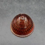 Oem Doray Lamp Of Chicago Beehive 1/2" Amber Glass Lens ( Cracked ). Fixed Price $8.00.