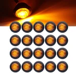 20X Pickup Round Side Marker Lights 3/4"LED Bullet Truck Trailer Amber. Fixed Price $17.09.