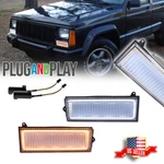 Switchback Led Front Turn Signal Lights For 84-96 Jeep Cherokee & 86-92 Comanche. Fixed Price $59.99.