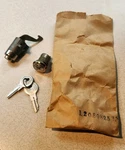 Nos Mopar 1960-64 Dodge Dart Polara 880 Glove Box Lock & Tire Set 280825. Fixed Price $15.00.