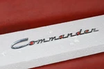 Nos Studebaker Commander Fender Trim Emblem Script Logo 11" Long Chrome Vtg 50S. Fixed Price $106.25.
