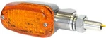 Universal Motorcycle Led Turn Signal Lights (pair) Polished Aluminum, Amber Lens. Fixed Price $19.94.