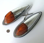 Vintage Pair Arrow #39 No Marker Clearance Lights Chrome Amber Lens Hardwire. Fixed Price $74.99.