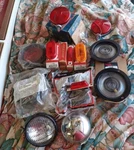 Lot Of New Arrow Red Lamps + Misc Trailer Side Markers Usa Lights. Fixed Price $33.00.