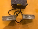 Fiat 850 Spider Lamborghini Espada Lancia Front Turn Signal Lights Carello Nos. Fixed Price $150.00.