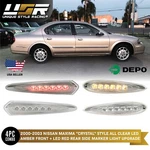 Depo Front Amber + Rear Red Led Bumper Side Markers For 2000-2003 Nissan Maxima. Fixed Price $39.95.